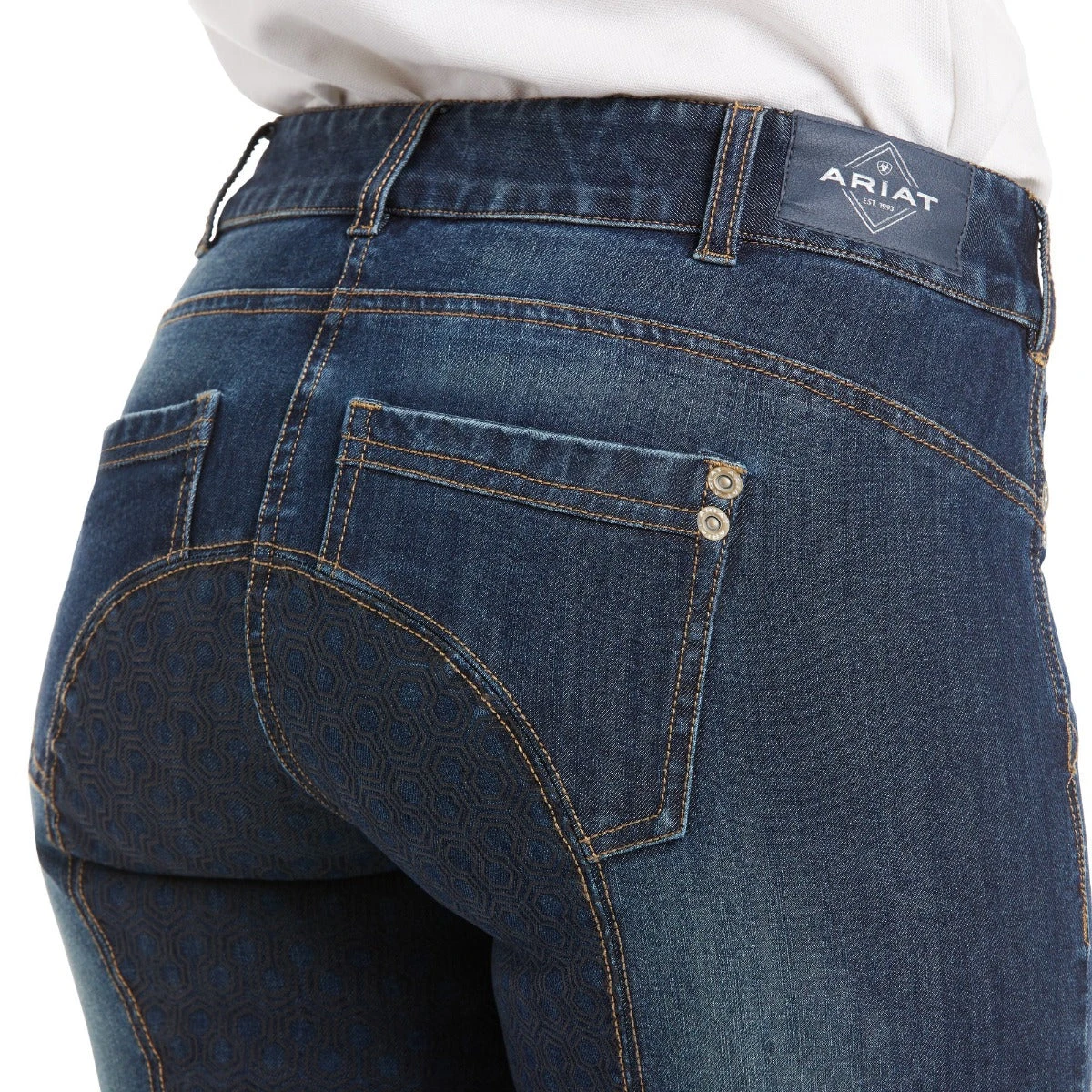 Ariat Women's Halo Denim Full Seat Breech 6 Ariat Women's Halo Denim Full Seat Breech - Image 4