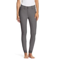 Ariat Women's Tri Factor Grip Full Seat Breeches - Seasonal Colors -Cavallo Shop 10044945 trifactor plumgrey