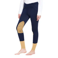 TuffRider Ladies Unifleece Pull-On Winter Breeches -Cavallo Shop 10054 92 NVY 1