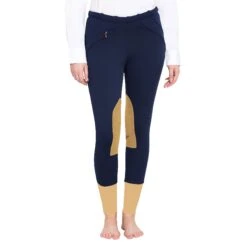 TuffRider Ladies Unifleece Pull-On Winter Breeches -Cavallo Shop 10054 92 NVY 2