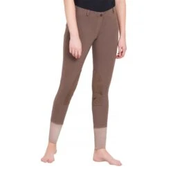 TuffRider Ladies Starter Lowrise Pull On Knee Patch Breeches -Cavallo Shop 100566 479 798 lava brown 3