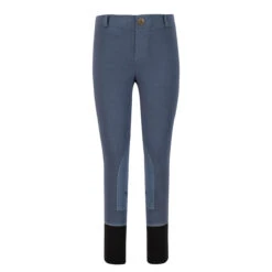 TuffRider Children's Starter Lowrise Pull-On Knee Patch Breeches 24 TuffRider Children's Starter Lowrise Pull-On Knee Patch Breeches -Cavallo Shop 100567 479 35 denim 2