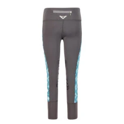 TuffRider Children's Artemis EquiCool Riding Tights 12 TuffRider Children's Artemis EquiCool Riding Tights -Cavallo Shop 100914 504 26 charcoal print 2