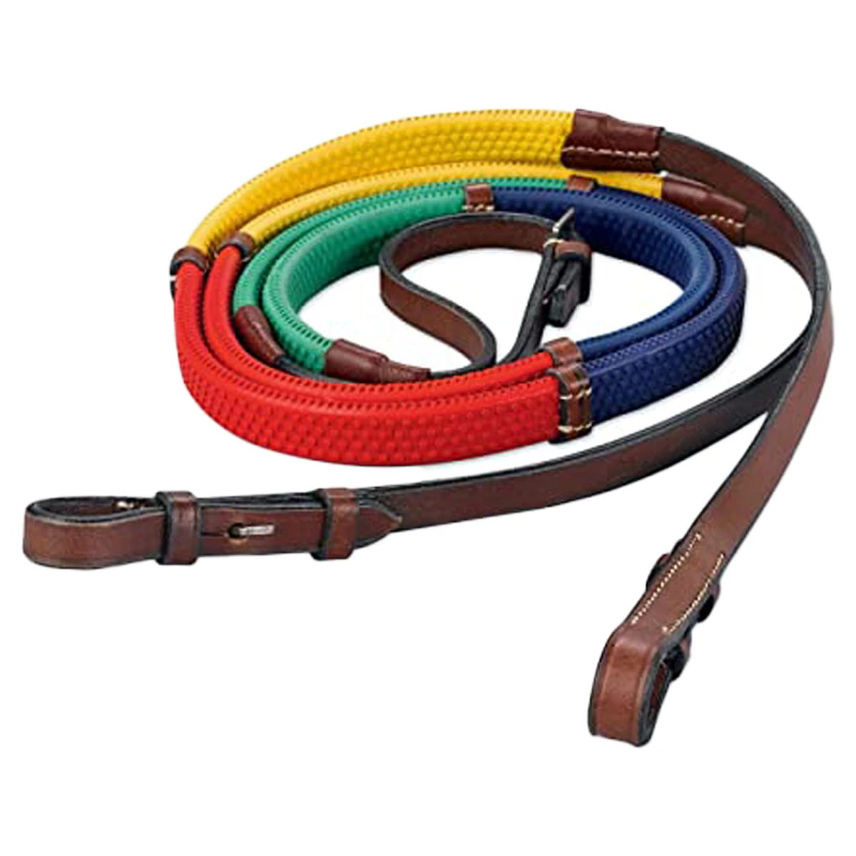 Weatherbeeta Kincade Rainbow Reins With Hook Studs 3 Weatherbeeta Kincade Rainbow Reins With Hook Studs