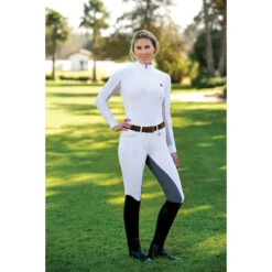 Romfh Sarafina Full Seat Breeches 15 Romfh Sarafina Full Seat Breeches -Cavallo Shop 468454 ERS Romf.Sarafina.Full .Seat White.Light .Grey Back Front