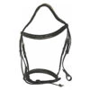 HDR Pro Mono Crown Fancy Bridle With Patent Leather Piping And Laced Reins