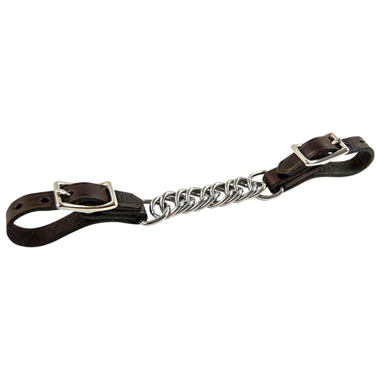 Walsh Curb Chain With Leather Ends 3 Walsh Curb Chain With Leather Ends
