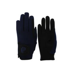 TuffRider Children's Performance Riding Gloves -Cavallo Shop 9215 tf kids.perf .glvs navy front