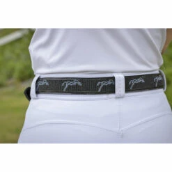 Penelope Pearlog Belt 8 Penelope Pearlog Belt -Cavallo Shop 9600140 French.Eq Penelope Pearlog.Belt Black.Grey .3