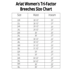 Ariat Women's Tri Factor Grip Knee Patch Breech -Cavallo Shop Ariat Breeches Size Charts 600x600 5f0312bd c305 4802 9273 40631f9c33c1