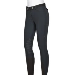 Equiline ATIRK Women's Knee Grip Breeches In 4 Seasons B-Move -Cavallo Shop AtirK EQuline N08981 Black
