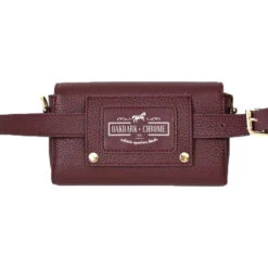Oakbark & Chrome Rider Belt Bag -Cavallo Shop BB CAB 101 Oakbark chrome riderbeltbag cabernet7