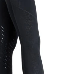 Equiline Women's Cerink Knee Grip Riding Leggings -Cavallo Shop EQLine ES123 N09050 006 Black Detail2