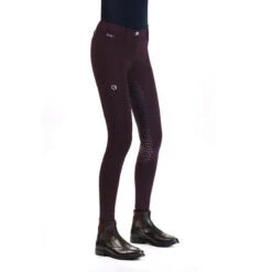 EGO 7 Women's Dressage FG Breech -Cavallo Shop Ego7 Dressage.FG .Breeches Bordeaux Side
