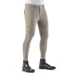EGO 7 Men's Jumping EJ Knee Patch Breeches -Cavallo Shop Ego7 EJ Jumping Breech beige 12564.1586202832.1280.1280