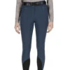 Equiline Women's EricieK B-Move Light UV Protection Knee Patch Breeches -Cavallo Shop Equiline EricieK B Move UV.Protection Light.KP .Breeches Diplomatic.Blue 01
