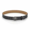Hannah Childs Signature Rose Belt -Cavallo Shop HC SigRoseBelt BlkPeb