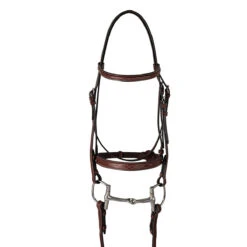 Huntley Equestrian Classic Fancy Stitched Hunter Bridle With Reins