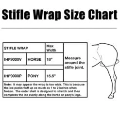 Ice Horse Stifle Wrap 13 Ice Horse Stifle Wrap -Cavallo Shop IHF9000V MacKinnon Hock.Wraps Size.Chart