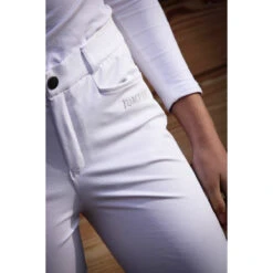 Jump'in Unisex Junior Sacha Breeches 20 Jump'in Unisex Junior Sacha Breeches -Cavallo Shop Jump.In Unisex.Junior.Sacha .Breeches White Front.Logo