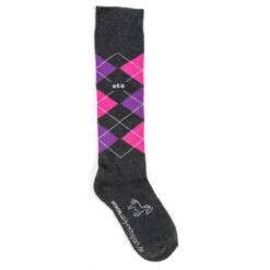 USG Karo Socks -Cavallo Shop KARO KL.USG Socks Drk.Grey .Pink .Lilac Front
