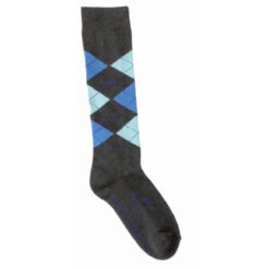 USG Karo Socks -Cavallo Shop KARO KL.USG Socks Drk.Grey .Ryl .Aqua Front
