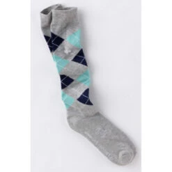 USG Karo Socks -Cavallo Shop KARO KL.USG Socks Grey.Mint .Nvy Front