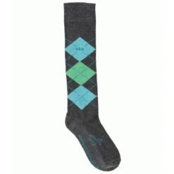 USG Karo Socks -Cavallo Shop KARO KL.USG Socks Lt.Grn .Grey Front