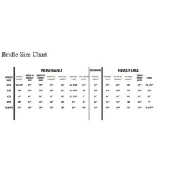 Red Barn By KL Select Equinox Figure 8 Bridle -Cavallo Shop KL.Select.Bridle.Size .Chart 7143022a 5fb8 4a00 9384 f6412b406532