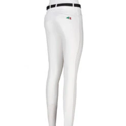 Equiline JhoanK Boy's Knee Patch Breeches 15 Equiline JhoanK Boy's Knee Patch Breeches -Cavallo Shop N03018 EQline Jhoank White Back