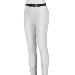 Equiline Girl's JinaK Knee Patch Breeches 14 Equiline Girl's JinaK Knee Patch Breeches -Cavallo Shop N05021 EQline JinaK White