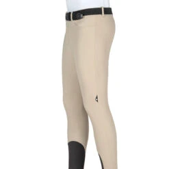 Equiline GrantK Men's B-Move Knee Grip Breeches -Cavallo Shop N08479 EQline GrentK Beige Side