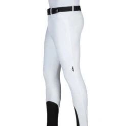 Equiline GrantK Men's B-Move Knee Grip Breeches -Cavallo Shop N08479 EQline GrentK White Side