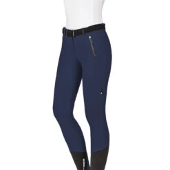 Equiline CantaK Women's B-Move Knee Patch Breeches 10 Equiline CantaK Women's B-Move Knee Patch Breeches -Cavallo Shop N08975 Cantak 002 Front DEA