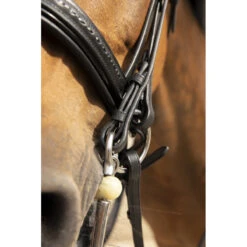 Penelope Saddle Stitch Double Bridle -Cavallo Shop Penelope French.EQ Double.Bridle Saddle.Stitch Black Side