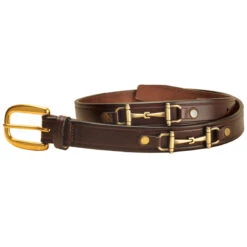 Tory Leather Bit Belt 9 Tory Leather Bit Belt -Cavallo Shop Tory 2198 HavanBitBelt