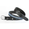 USG Princess Belts -Cavallo Shop UB020 KL.USG Princess.Belt Blk.w.Blue .Crystals Front