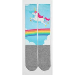USG Happy Print Soft Socks -Cavallo Shop US3000 KL.USG Happy.Print .Socks Rainbow.Unicorn Front