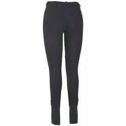 TuffRider Ladies Cotton Lowrise Pull-On Knee Patch Breeches -Cavallo Shop black2 64458.1588621808.1280.1280