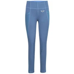 TuffRider Children's Minerva EquiCool Tights 30 TuffRider Children's Minerva EquiCool Tights -Cavallo Shop blue front 33515.1587157084.1280.1280