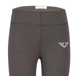 TuffRider Children's Ventilated Schooling Tights 30 TuffRider Children's Ventilated Schooling Tights -Cavallo Shop charcoal neon GREEN4 91680.1583525672.1280.1280
