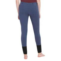 TuffRider Ladies Starter Lowrise Pull On Knee Patch Breeches -Cavallo Shop denim3 49025.1583511667.1280.1280