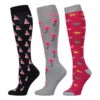 TuffRider Ladies Flamingo/Boat/Horse Knee Hi Socks 1 TuffRider Ladies Flamingo/Boat/Horse Knee Hi Socks -Cavallo Shop jpc tr ladies boat.flamingo.horse .socks 1