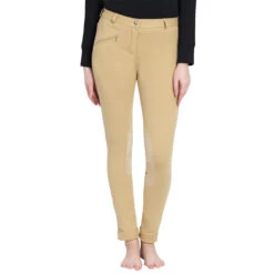 TuffRider Ladies Cotton Jodhpurs -Cavallo Shop light tan front 26966.1588622483.1280.1280