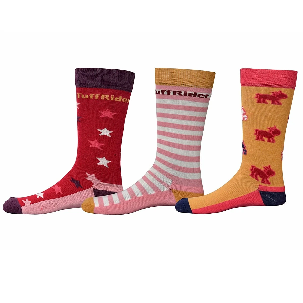 TuffRider Philip Kids Socks - 3 Pack 3 TuffRider Philip Kids Socks - 3 Pack