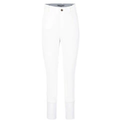 TuffRider Children's Ribb Knee Patch Breeches -Cavallo Shop white front 10191.1588684593.1280.1280